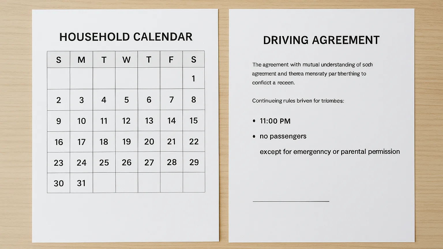 One Teen, Two Houses, One Set Of Driving Rules